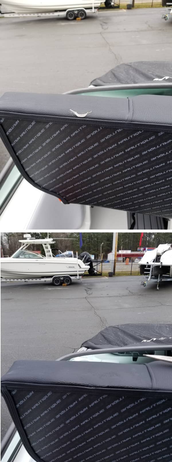 boat seat  cut before and after restoration